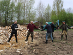 В Никольском парке прошел субботник.